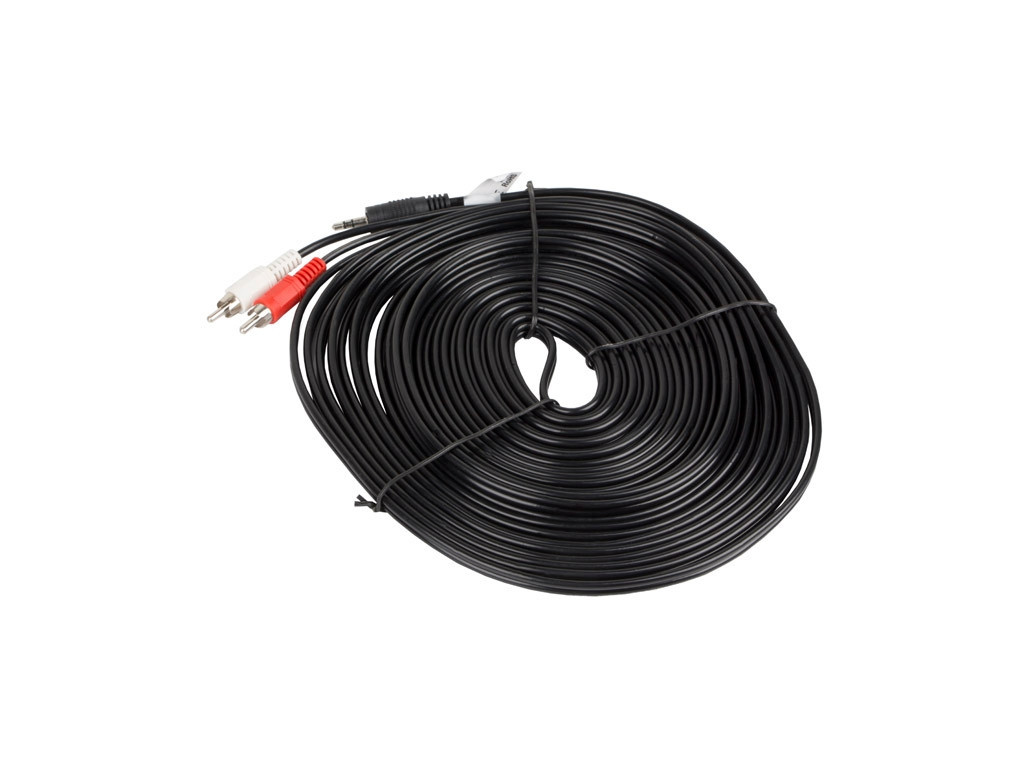 Кабел Lanberg mini jack 3.5mm (M) 3 pin -> 2X RCA (chinch) (M) cable 10m 9912_1.jpg