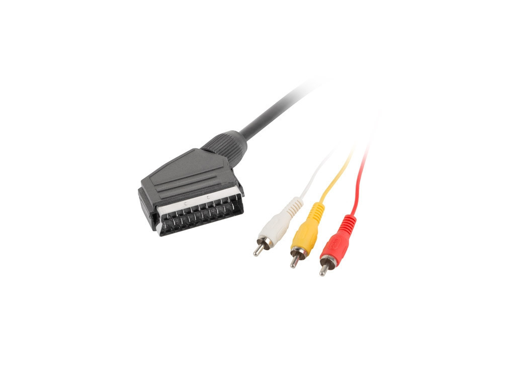 Кабел Lanberg cable SCART (EURO)-RCA x3 1.8m 9928.jpg