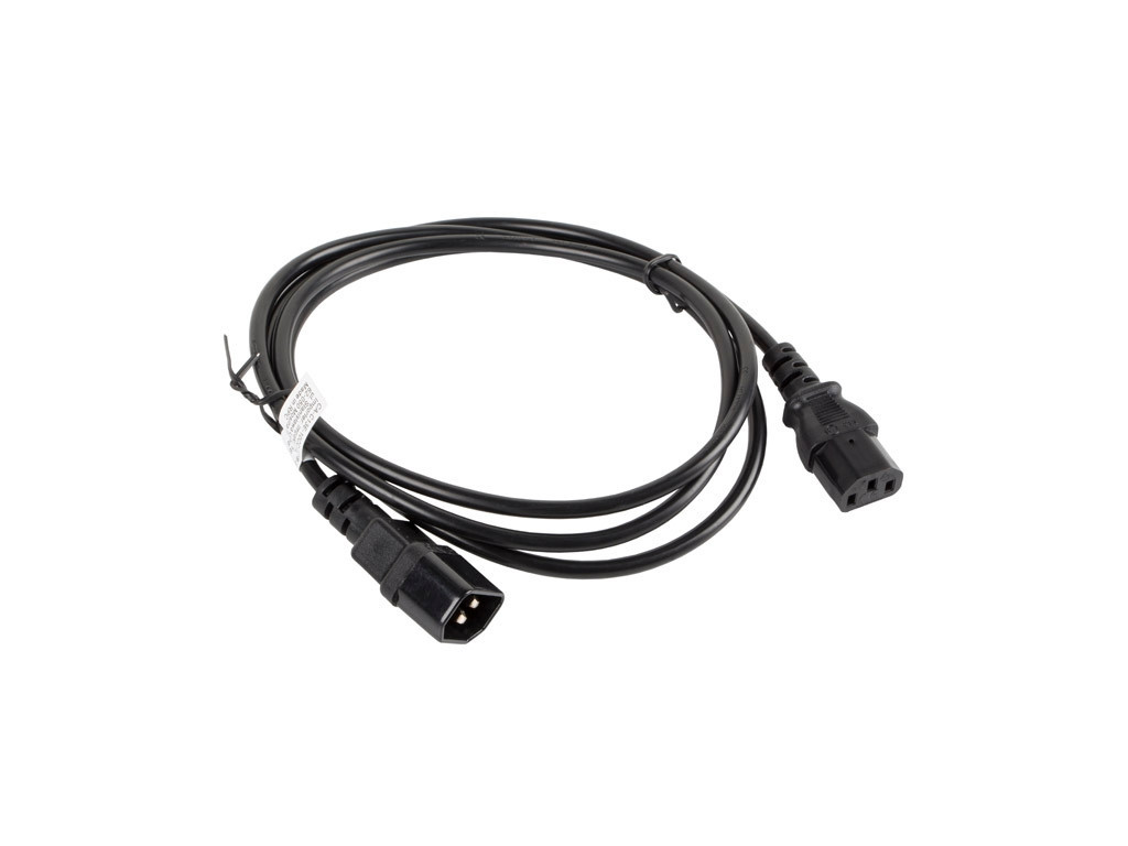 Кабел Lanberg extension power supply cable IEC 320 C13 ->  C14 1.8m 9979_1.jpg