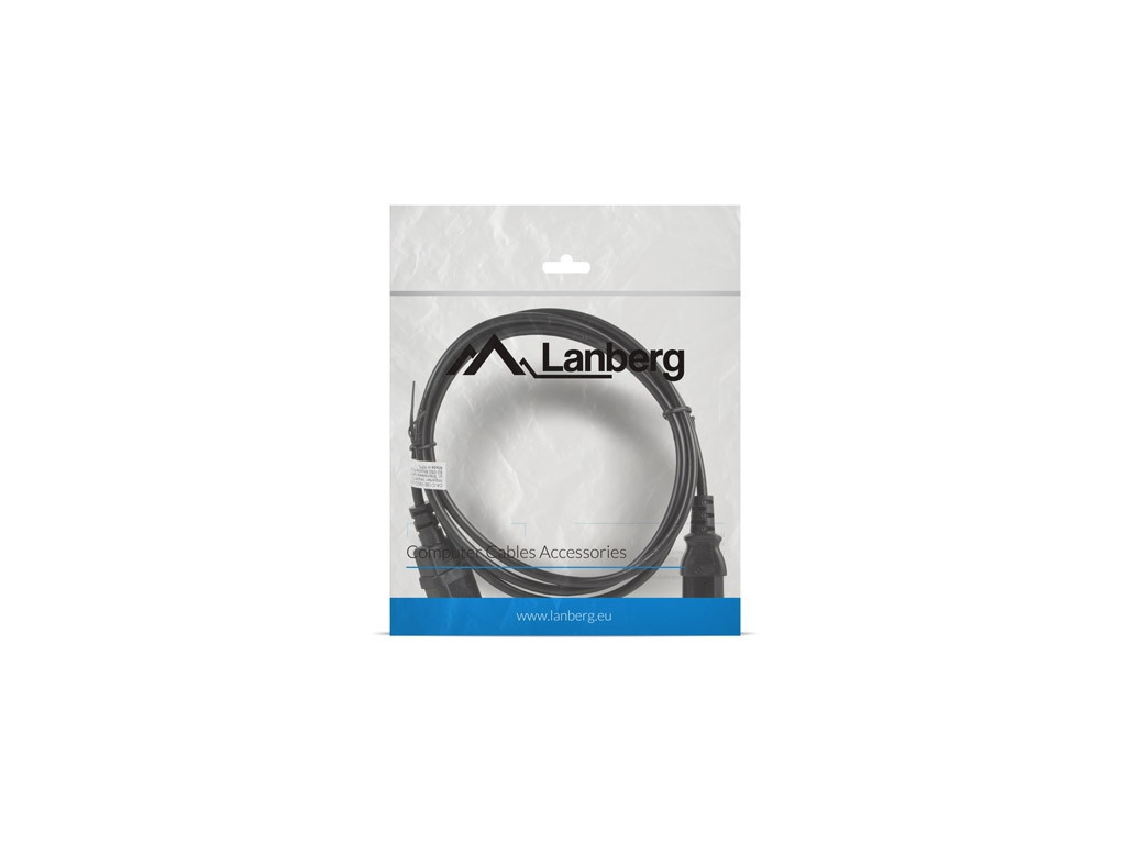 Кабел Lanberg extension power supply cable IEC 320 C13 ->  C14 1.8m 9979_11.jpg