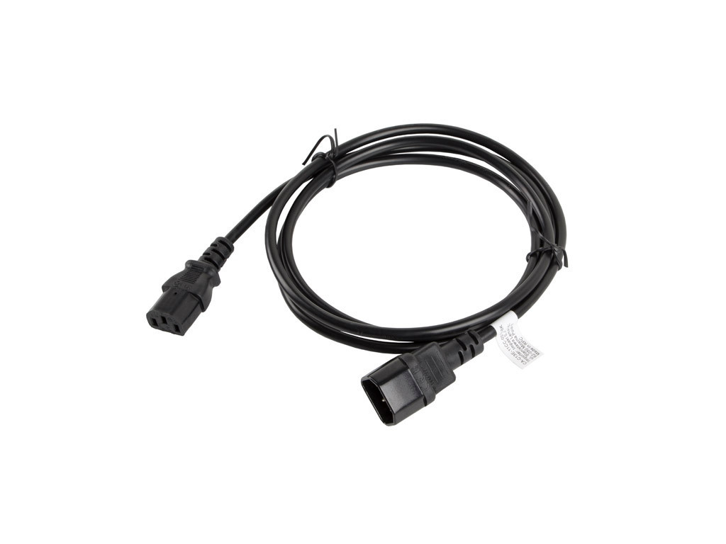 Кабел Lanberg extension power supply cable IEC 320 C13 -> C14 1.8m VDE 9980_1.jpg