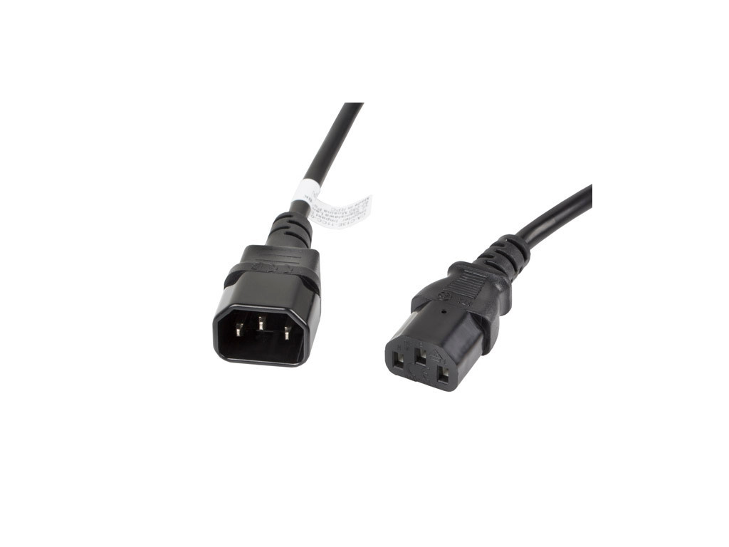 Кабел Lanberg extension power supply cable IEC 320 C13 -> C14 3m VDE 9981.jpg