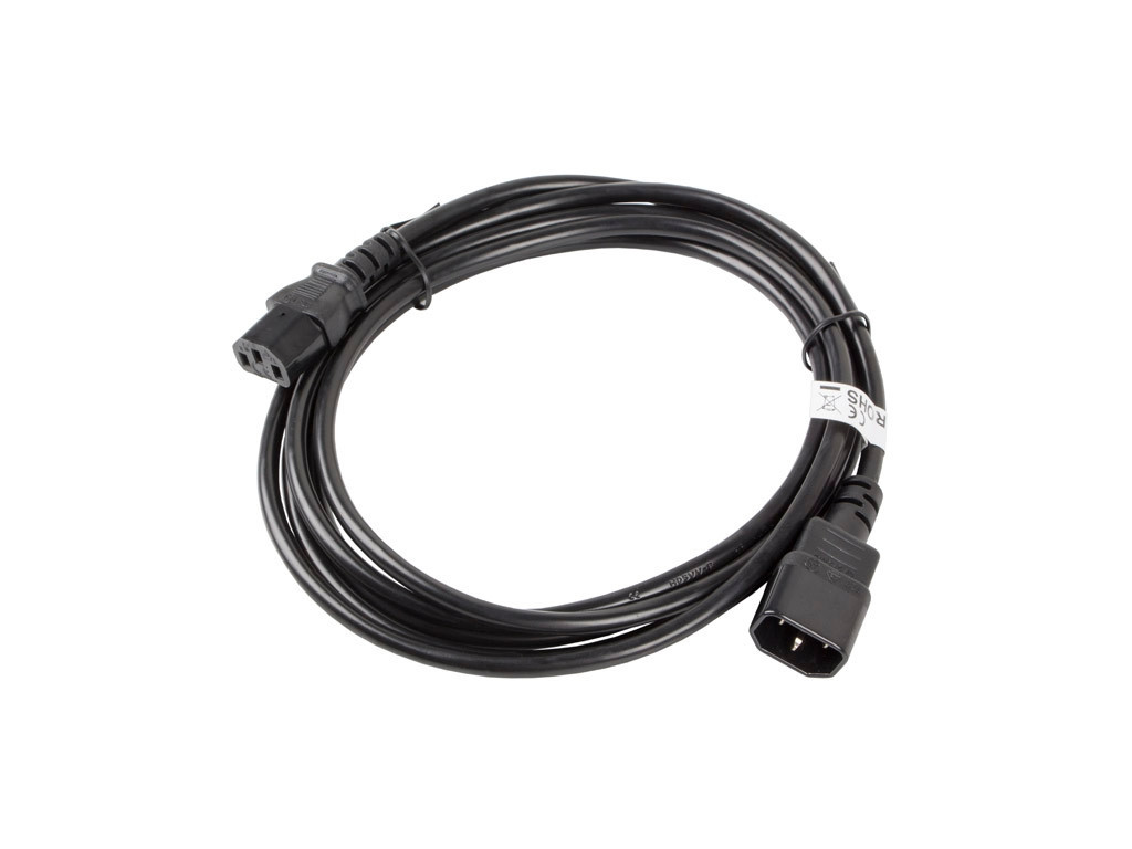 Кабел Lanberg extension power supply cable IEC 320 C13 -> C14 3m VDE 9981_1.jpg