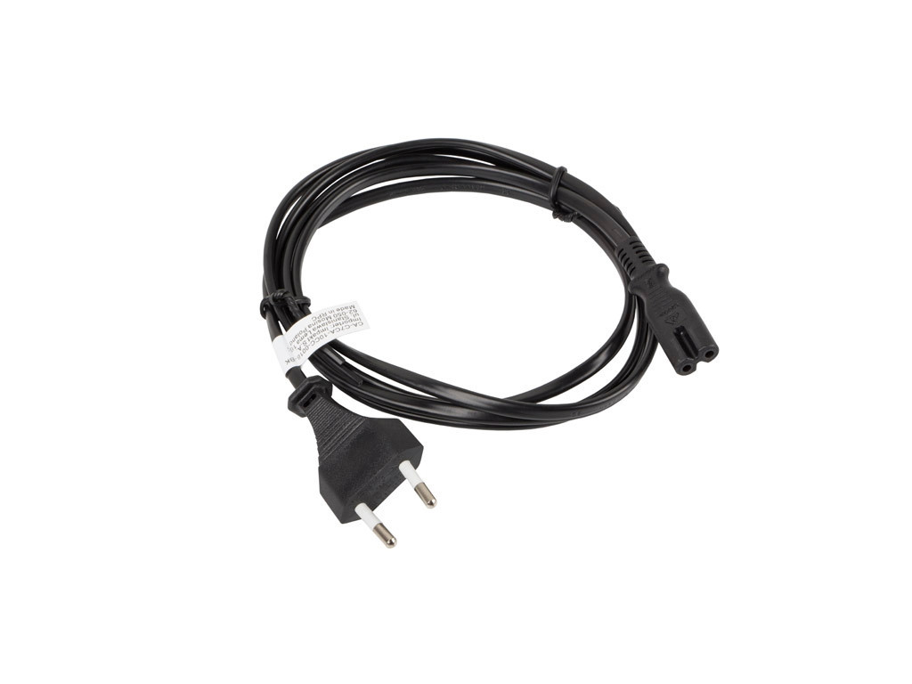 Кабел Lanberg CEE 7/16 -> IEC 320 C7 EURO (RADIO) power cord 1.8m 9988_1.jpg