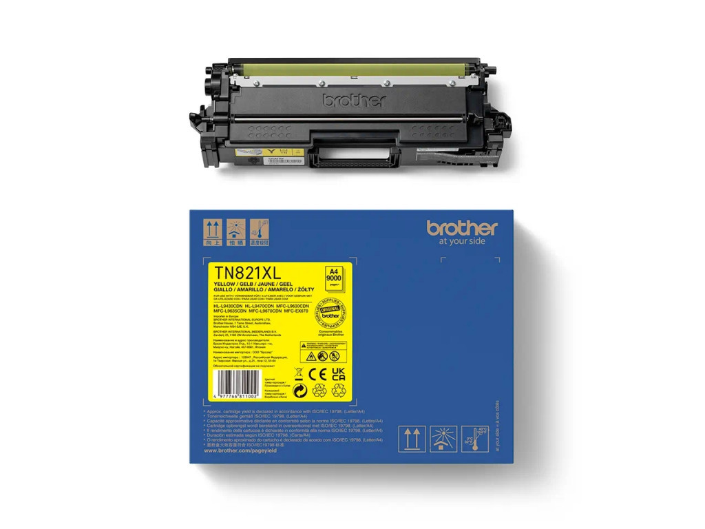 Консуматив Brother TN-821XLY Yellow Toner Cartridge High Yield 24289_2.jpg