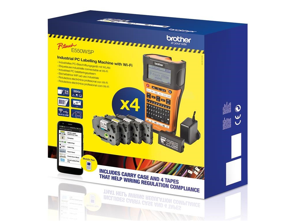 Етикираща система Brother PT-E550WVP Handheld Industrial Labelling system + 1x TZEFX231 7290_7.jpg