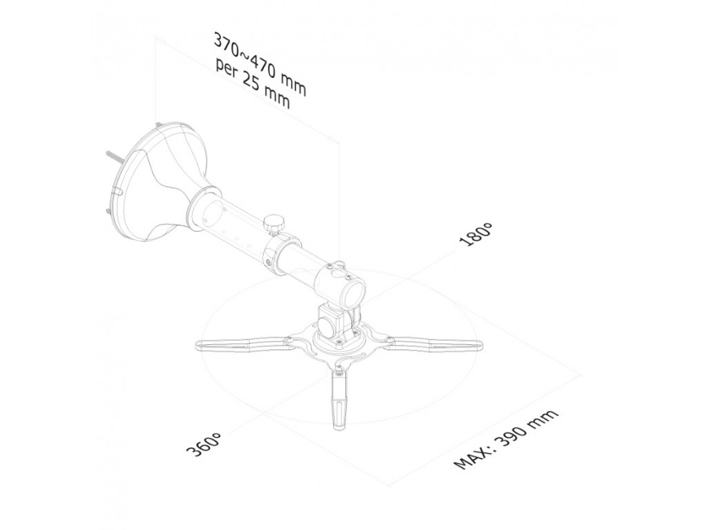 Стойка Neomounts by NewStar Projector Wall Mount (length: 37-47 cm = ultra short throw) 1911_14.jpg