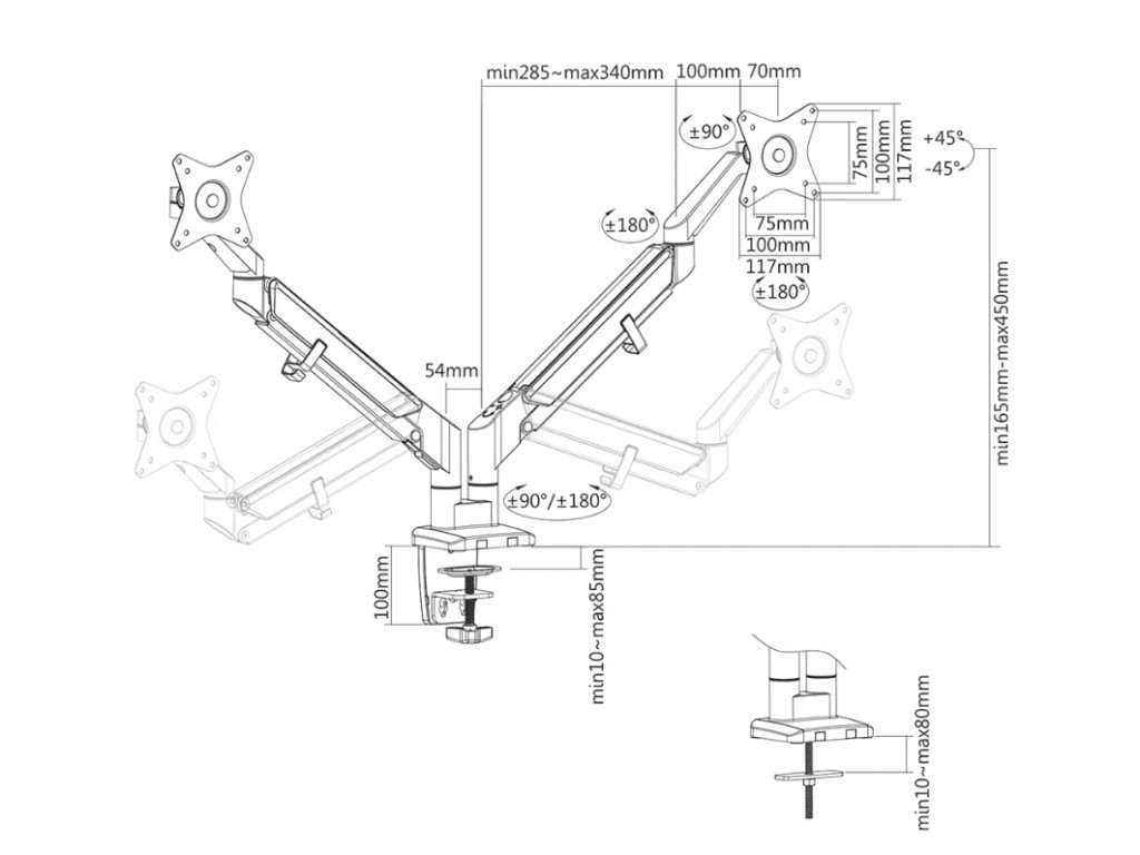 Стойка Neomounts by Newstar Desk Mount ultra flat (clamp/grommet) 21223_17.jpg