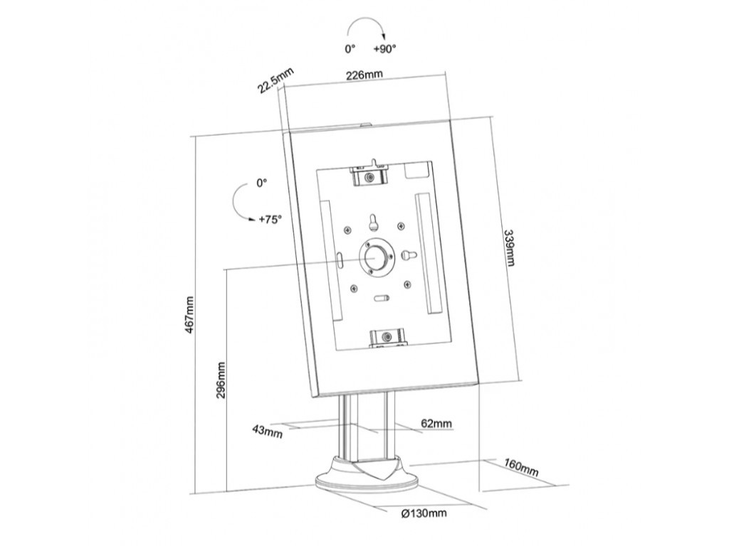 Стойка Neomounts by Newstar desk grommet 21229_10.jpg