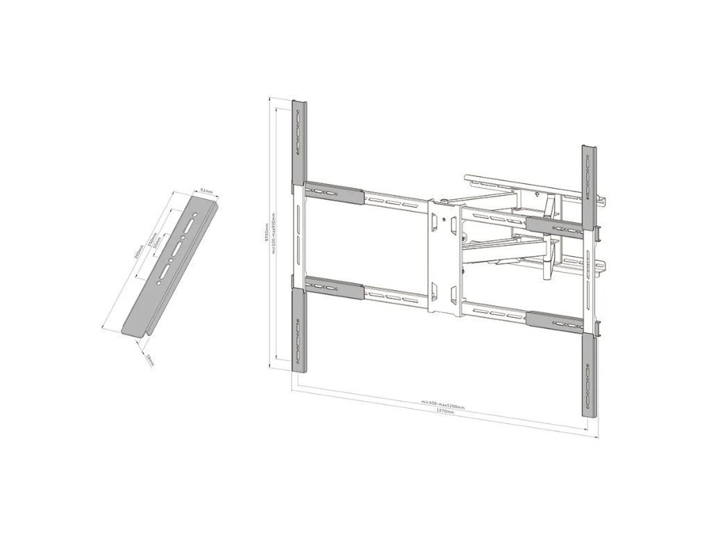 Аксесоар Neomounts Select VESA extension kit for WL40S-950BL18 (VESA 1200x900) 24048_2.jpg