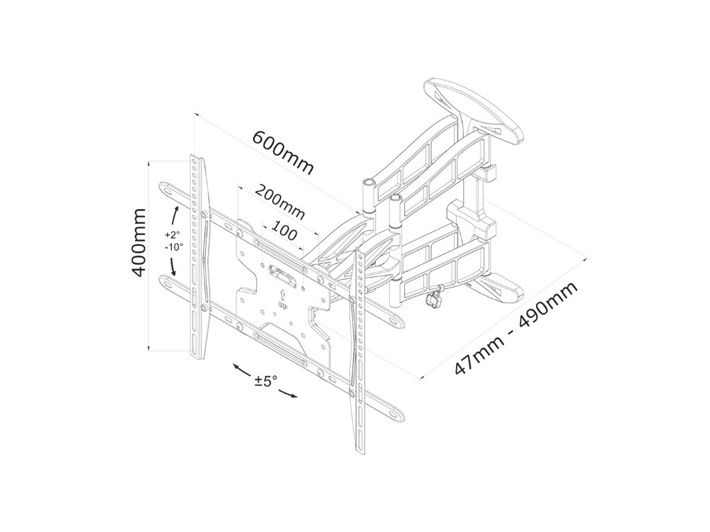 Стойка Neomounts by NewStar Flat Screen Wall Mount (3 pivots & tiltable) 6627_11.jpg