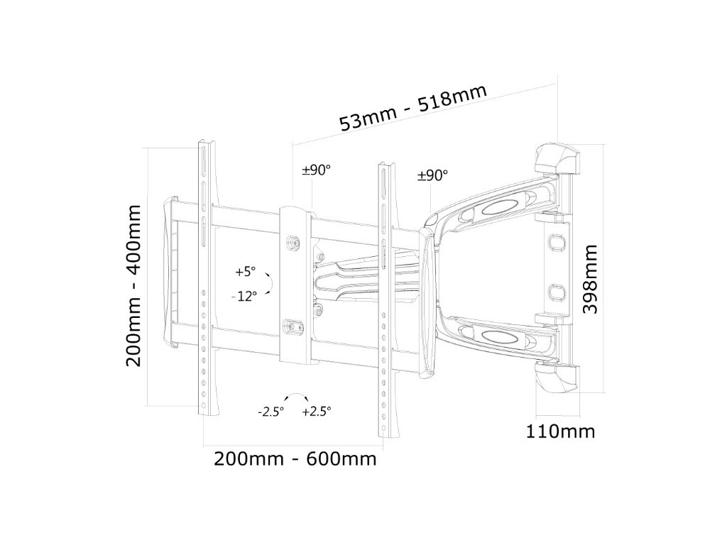 Стойка Neomounts by NewStar Flat Screen Wall Mount (3 pivots & tiltable) 6631_17.jpg