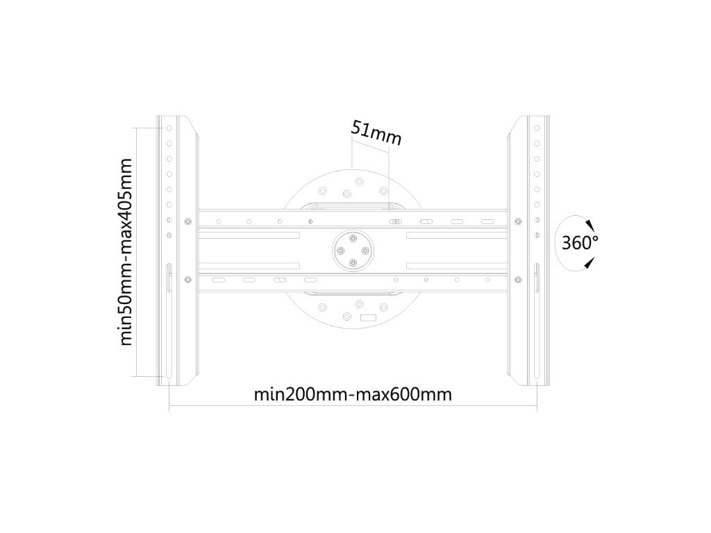 Стойка Neomounts by NewStar Flat Screen Wall Mount (fixed) Portrait/landscape mode 6636_11.jpg