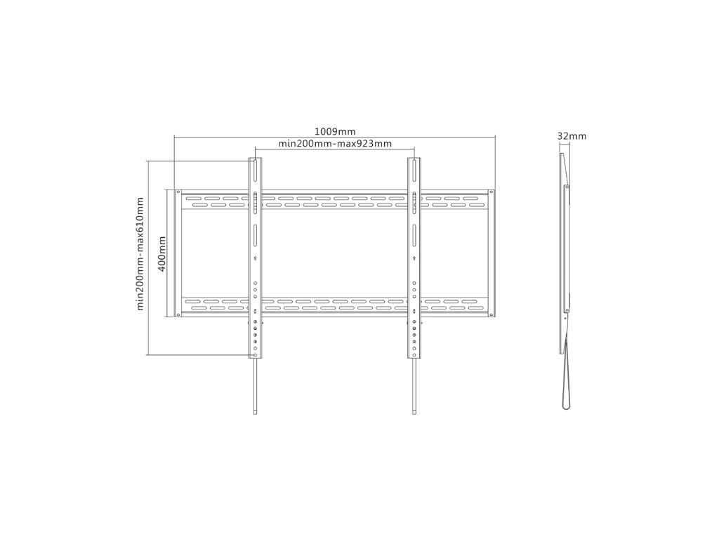 Стойка Neomounts by NewStar Flat Screen Wall Mount - ideal for Large Format Displays (fixed) - 125KG 6637_23.jpg