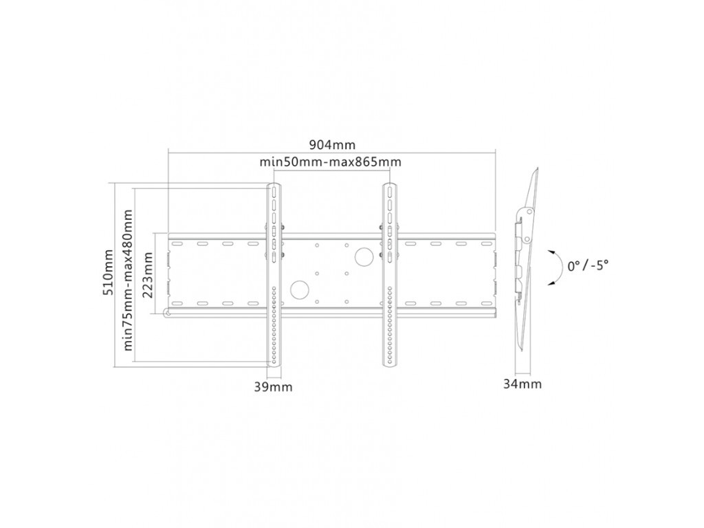 Стойка Neomounts by NewStar Flat Screen Wall Mount (fixed) 6646_13.jpg