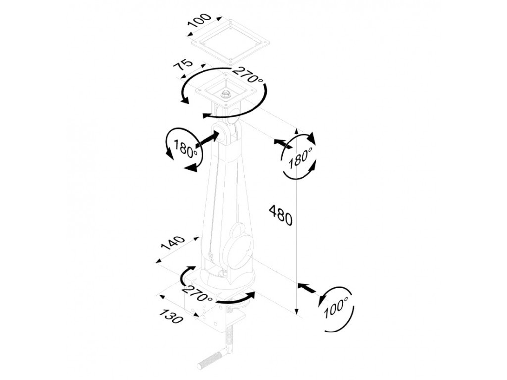 Стойка Neomounts by NewStar Flat Screen Desk Mount (clamp) 6667_11.jpg