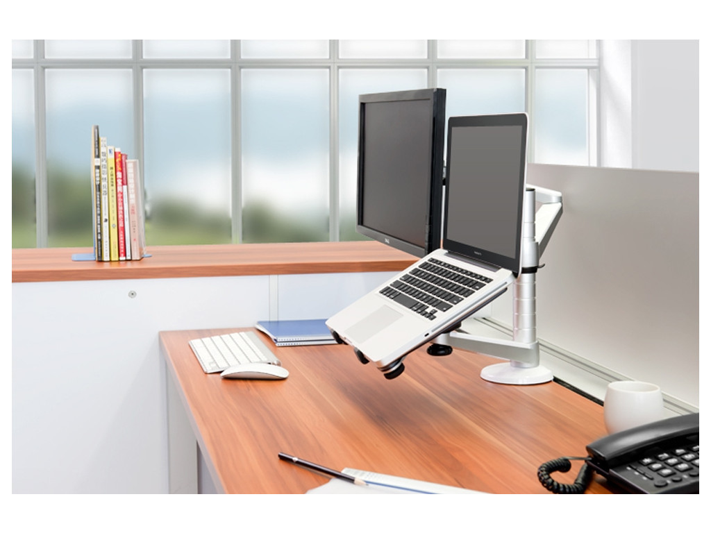 Стойка Neomounts by NewStar Flat Screen Desk Mount (clamp) with notebook tray 6669_11.jpg