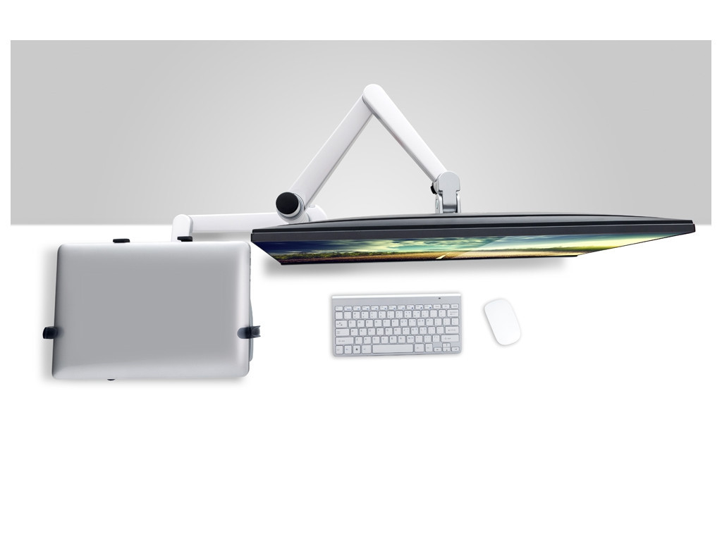 Стойка Neomounts by NewStar Flat Screen Desk Mount (clamp) with notebook tray 6669_9.jpg