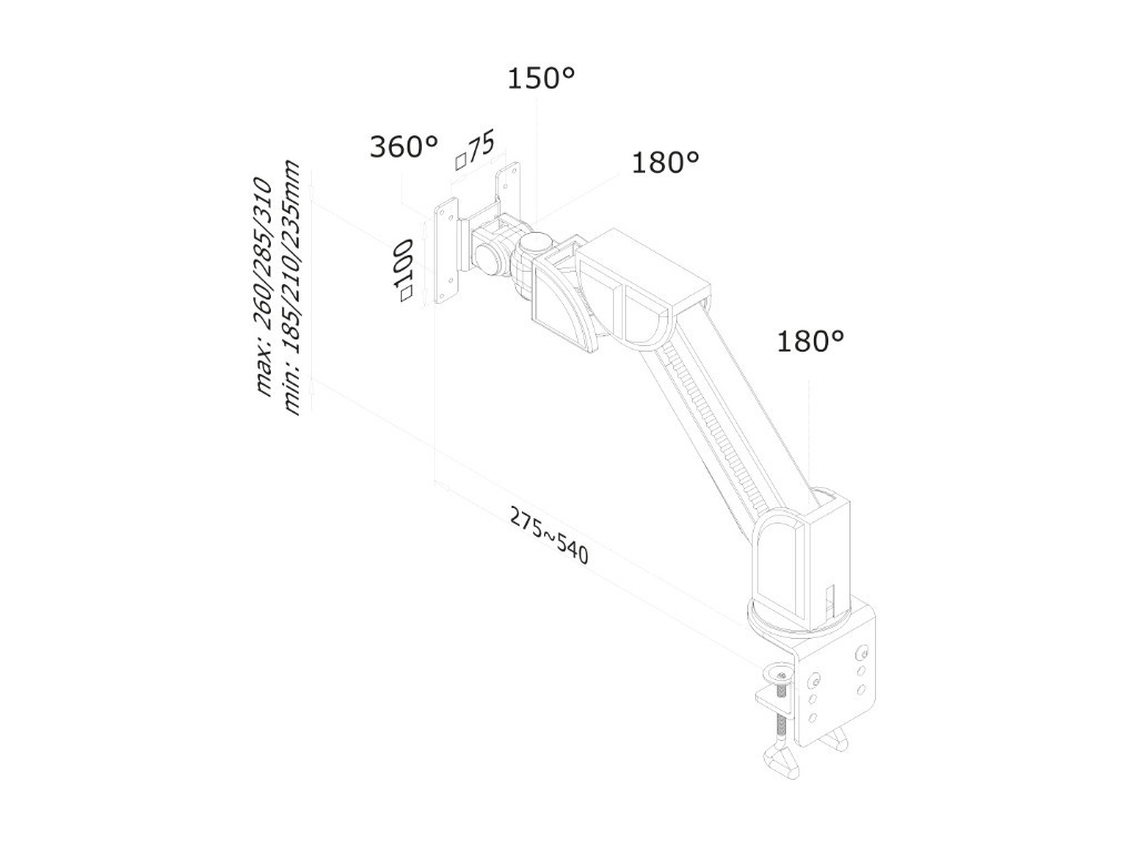 Стойка Neomounts by NewStar Flat Screen Desk Mount (clamp) 6681_11.jpg