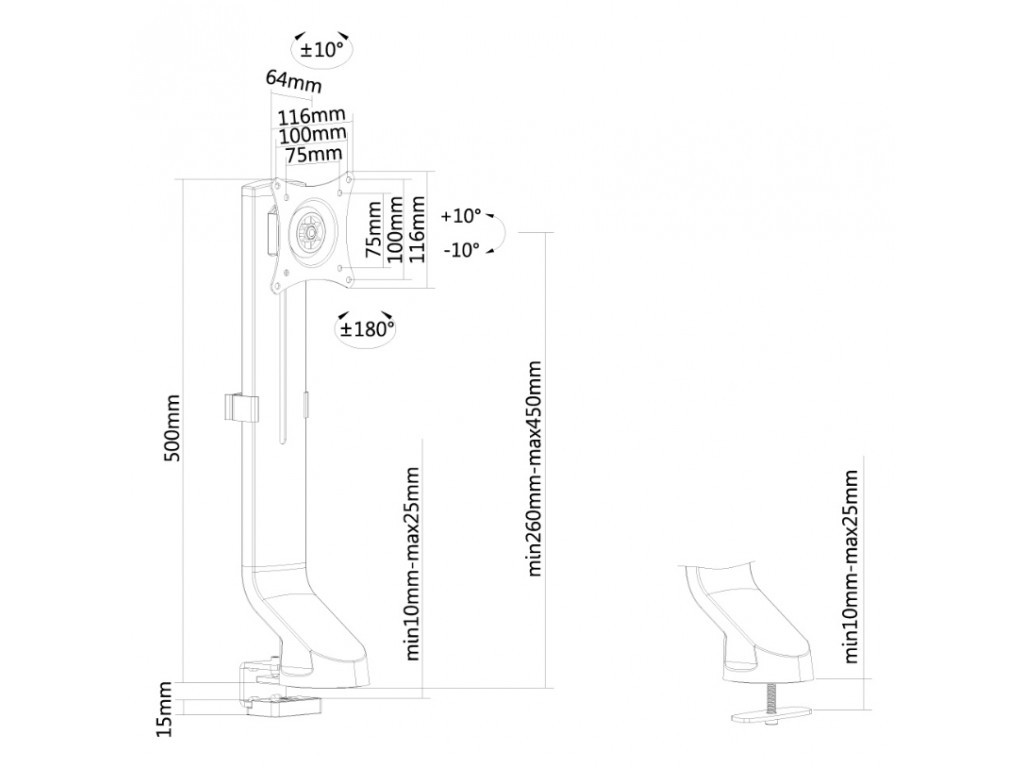 Стойка Neomounts by NewStar Flat Screen Desk Mount (clamp/grommet) 6704_11.jpg