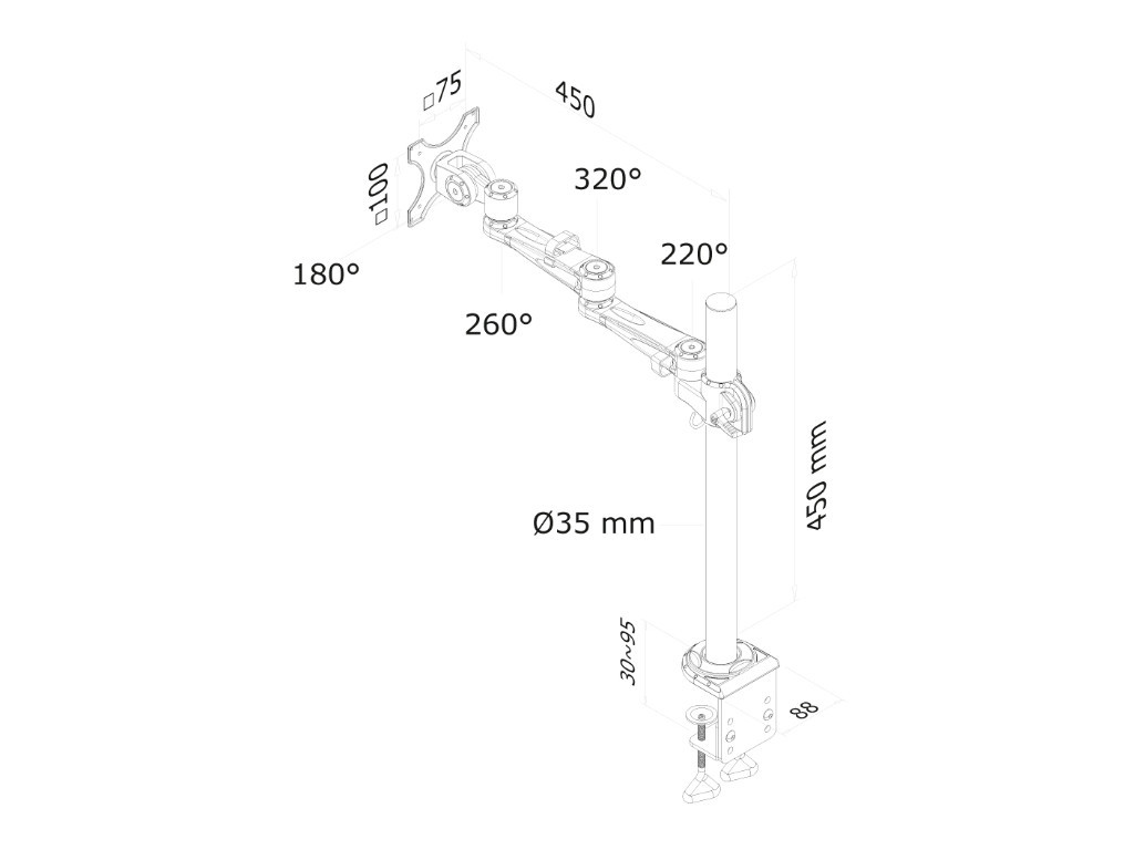 Стойка Neomounts by NewStar Flat Screen Desk Mount (clamp) 6713_11.jpg