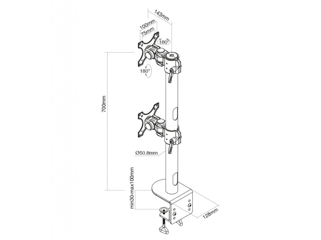 Стойка Neomounts by NewStar Flat Screen Desk Mount (clamp) 6729_11.jpg