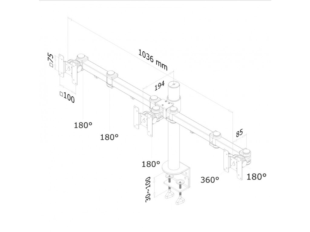 Стойка Neomounts by NewStar Flat Screen Desk Mount (clamp) 6731_11.jpg