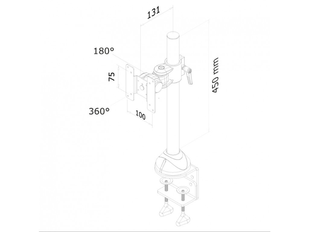 Стойка Neomounts by NewStar Flat Screen Desk Mount (clamp) 6735_11.jpg