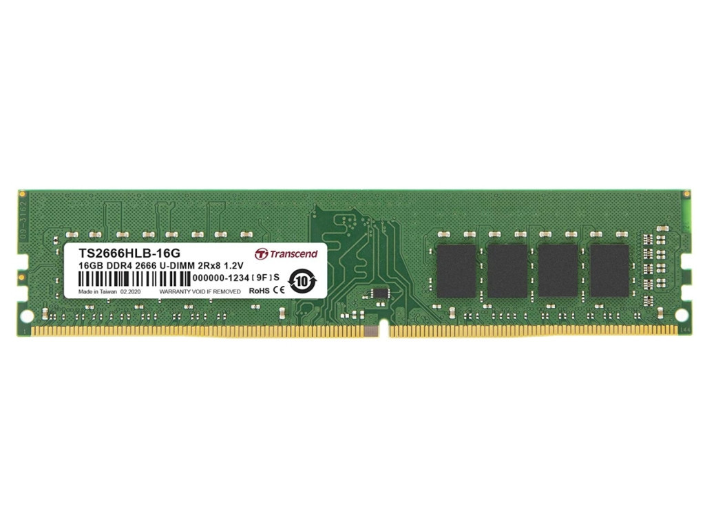 Памет Transcend 16GB TS DDR4 2666Mhz U-DIMM 2Rx8 1Gx8 CL19 1.2V 5661.jpg