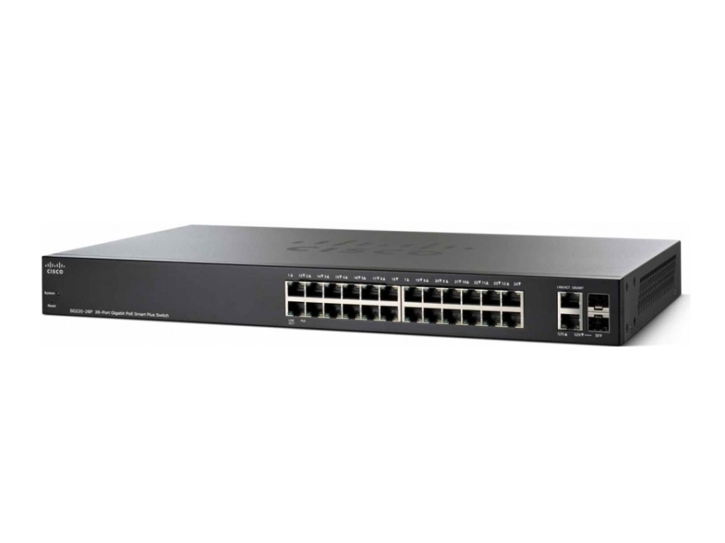 Комутатор Cisco SG220-26P 26-Port Gigabit PoE Smart Plus Switch 8937.jpg