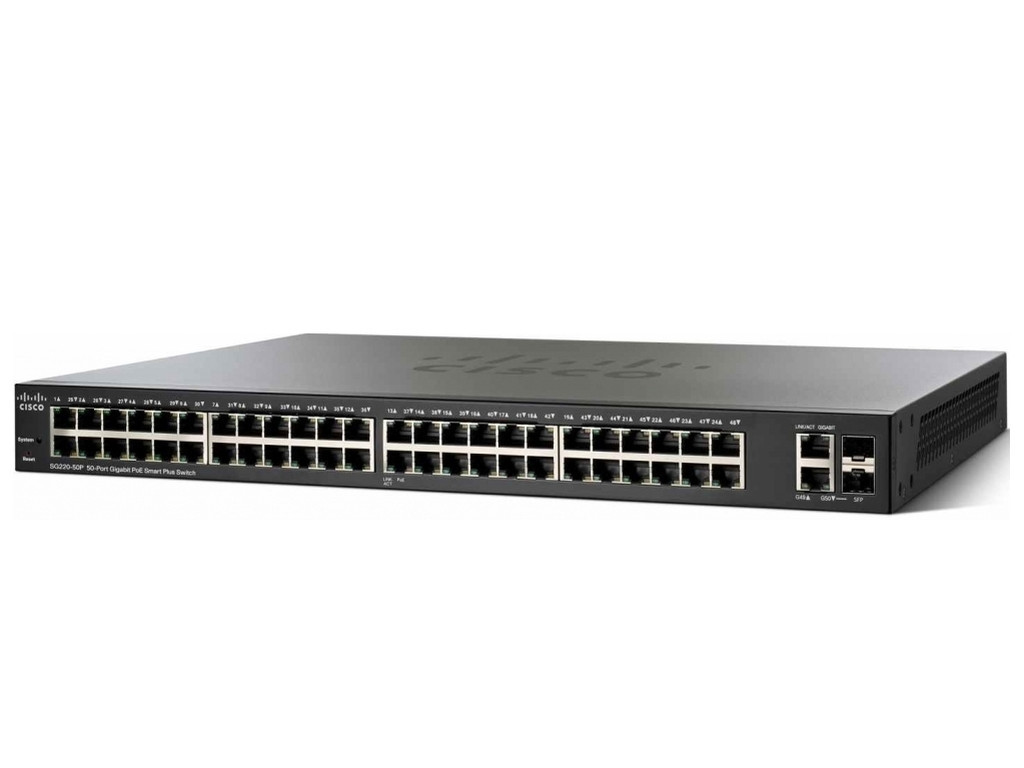 Комутатор Cisco SG220-50P 50-Port Gigabit PoE Smart Plus Switch 8939.jpg