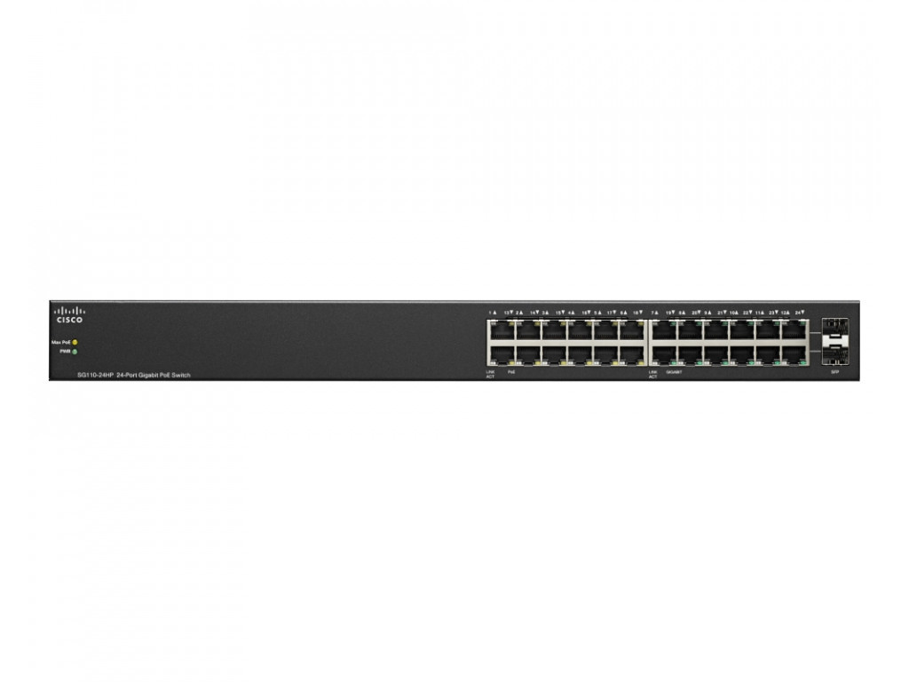 Комутатор Cisco SG110-24HP 24-Port PoE Gigabit Switch 8947_1.jpg