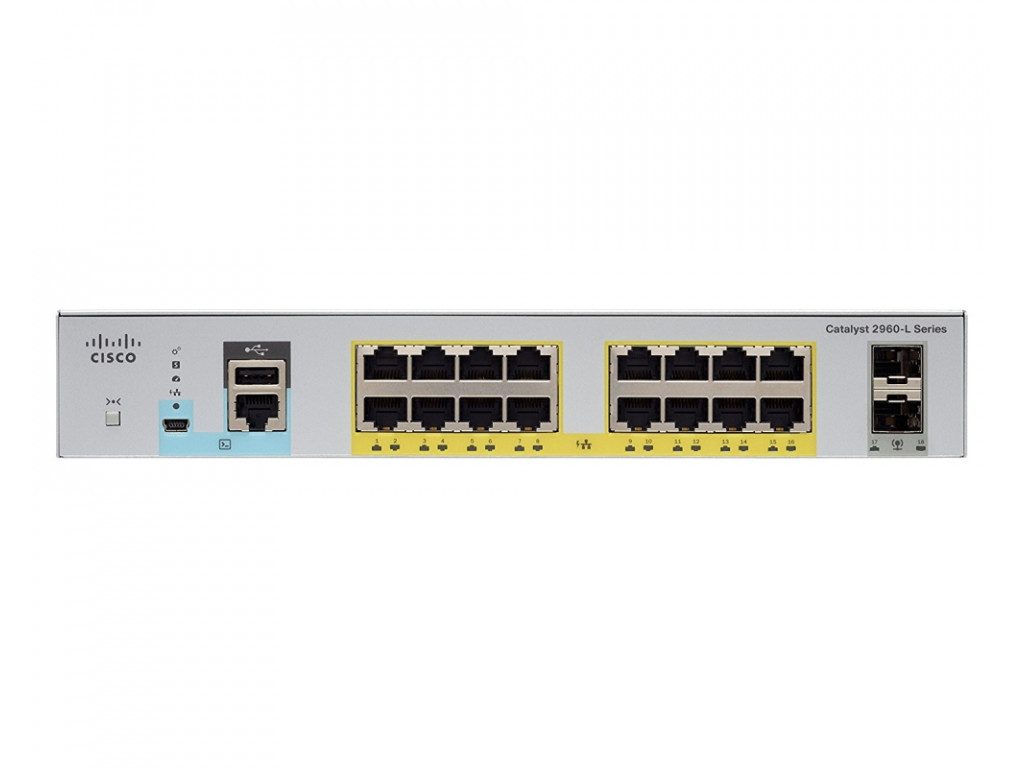 Комутатор Cisco Catalyst 2960L 16 port GigE with PoE 9082.jpg