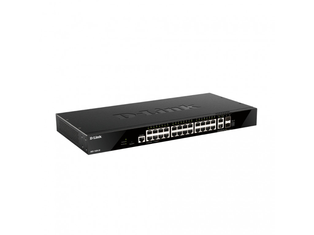 Комутатор D-Link 24 ports GE + 2 10GE ports + 2 SFP+ Smart Managed Switch 21339.jpg