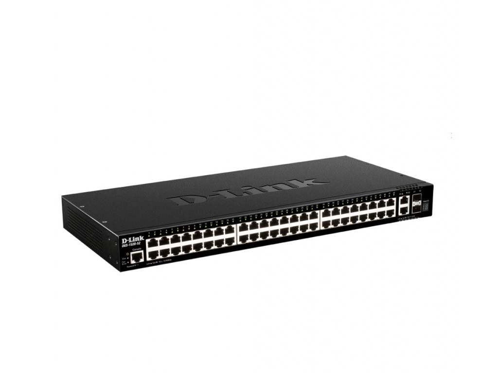 Комутатор D-Link 48 ports GE + 2 10GE ports + 2 SFP+ Smart Managed Switch 21341_1.jpg