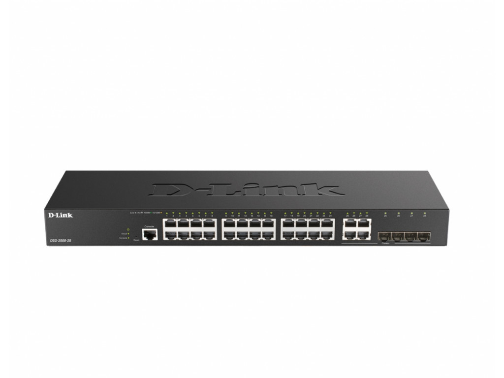 Комутатор D-Link 24-port Gigabit Managed Switch plus 4 Combo 1000BaseT/SFP 21344.jpg