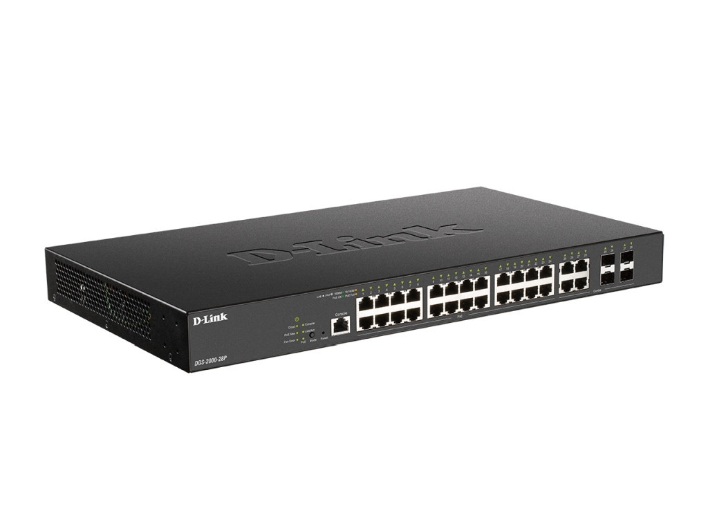 Комутатор D-Link 24-port PoE Gigabit Managed Switch + 4 Combo 1000BaseT/SFP 24197_1.jpg