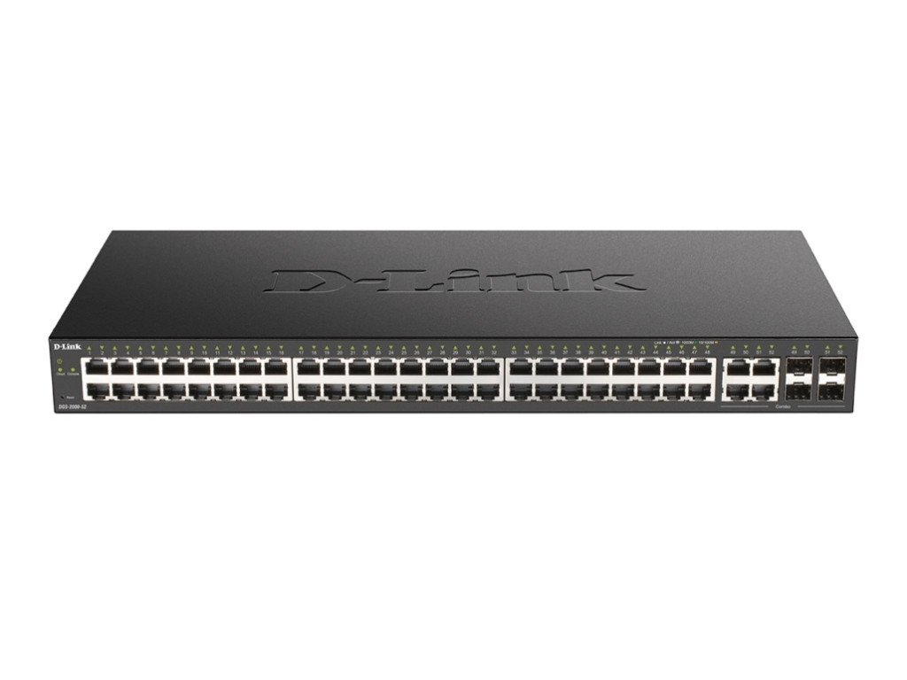 Комутатор D-Link 48-port Gigabit Managed Switch + 4 Combo 1000BaseT/SFP 24198.jpg