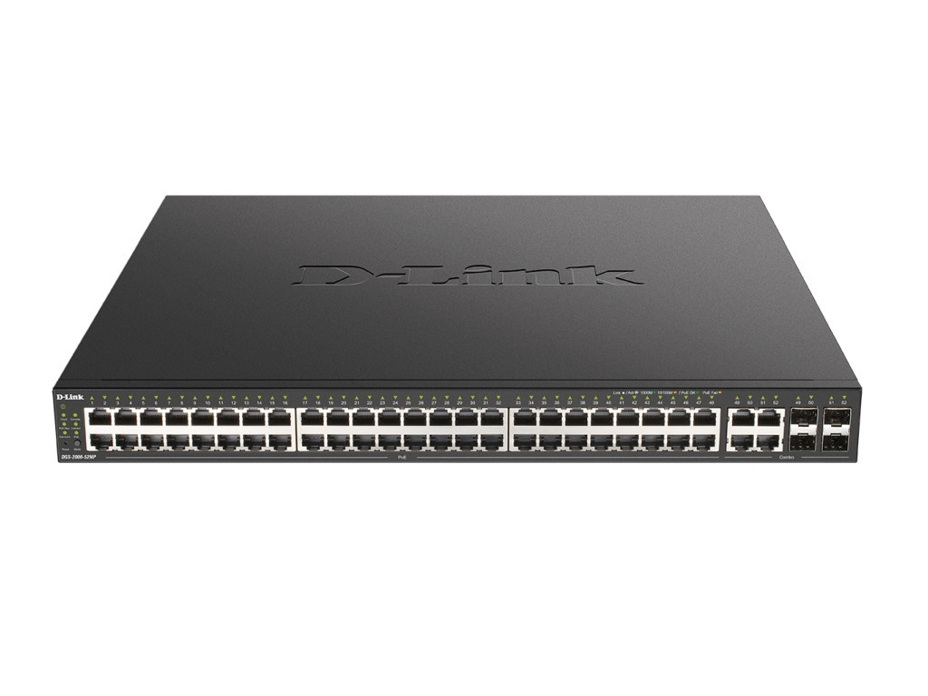 Комутатор D-Link 48-Port Gigabit PoE Managed Switch + 4 Combo 1000BaseT/SFP 24199.jpg