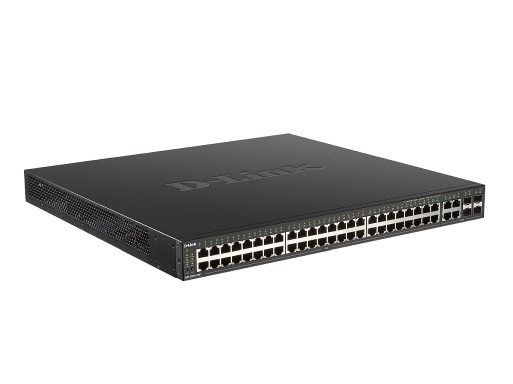 Комутатор D-Link 48-Port Gigabit PoE Managed Switch + 4 Combo 1000BaseT/SFP 24199_1.jpg