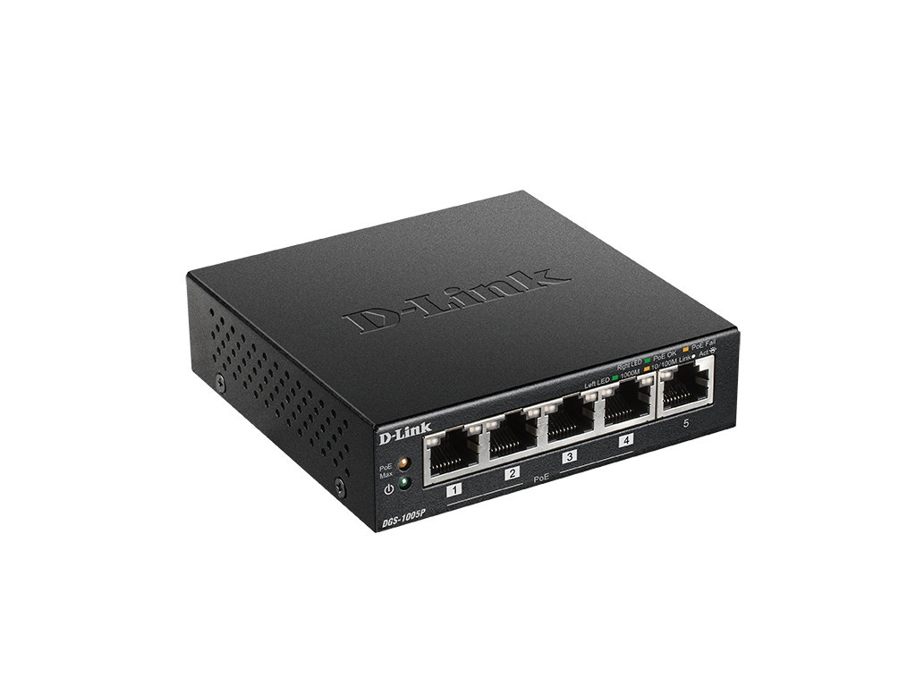 Комутатор D-Link 5-Port Desktop Gigabit PoE+ Switch 9256_3.jpg