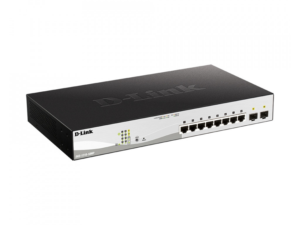 Комутатор D-Link 10-Port Gigabit PoE+ Smart Switch inc. 2 SFP Ports POE budget 130W 9279_1.jpg