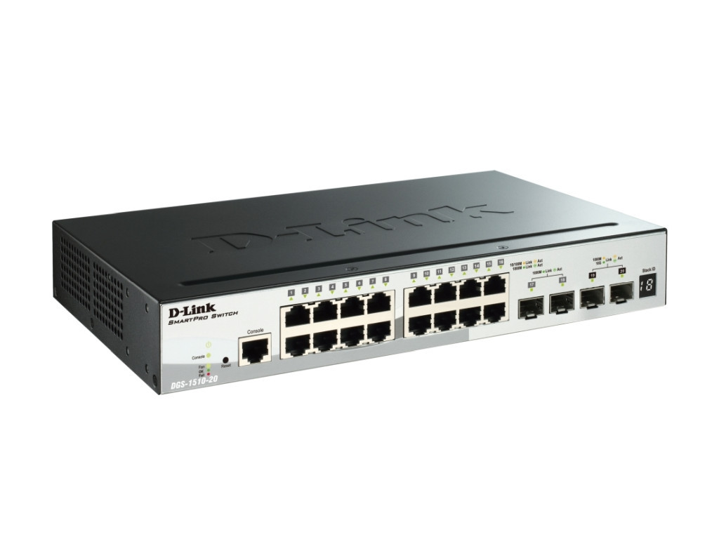 Комутатор D-Link 20-Port Gigabit Stackable SmartPro Switch including 2 SFP ports and 2 x 10G SFP+ ports 9293.jpg