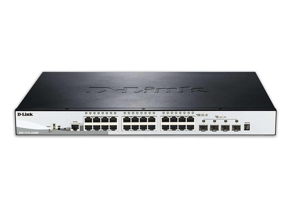 Комутатор D-Link 28-Port Gigabit Stackable POE Smart Managed Switch including 4 10G SFP+ 9296.jpg