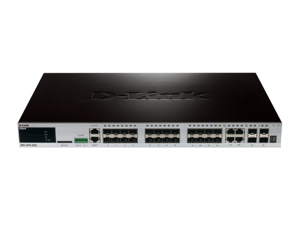 Комутатор D-Link xStack 24-port SFP Layer 2+ Stackable Managed Gigabit Switch including 4-port Combo 1000BaseT/SFP plus 4 10GE SFP+ 9301.jpg