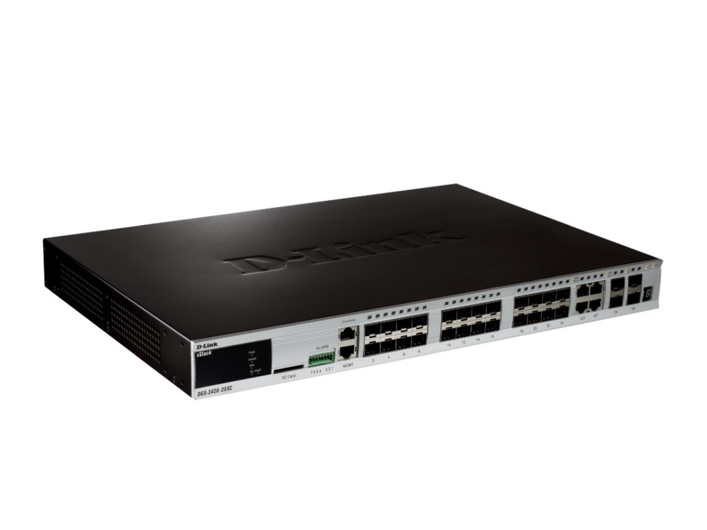 Комутатор D-Link xStack 24-port SFP Layer 2+ Stackable Managed Gigabit Switch including 4-port Combo 1000BaseT/SFP plus 4 10GE SFP+ 9301_1.jpg