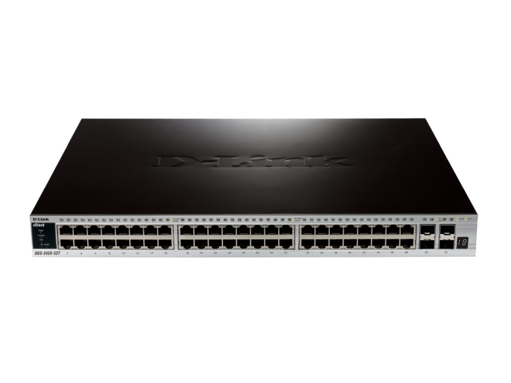 Комутатор D-Link xStack 48-port 10/100/1000 Layer 2+ Stackable Managed Gigabit Switch plus 4 10GE SFP+ 9303.jpg