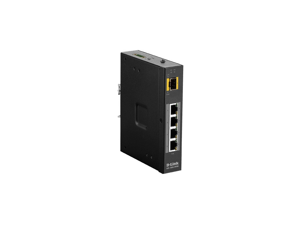 Комутатор D-Link 5 Port Unmanaged Switch with 4 x 10/100/1000BaseT(X) ports (4 PoE) & 1 x 100/1000BaseSFP ports  9351.jpg