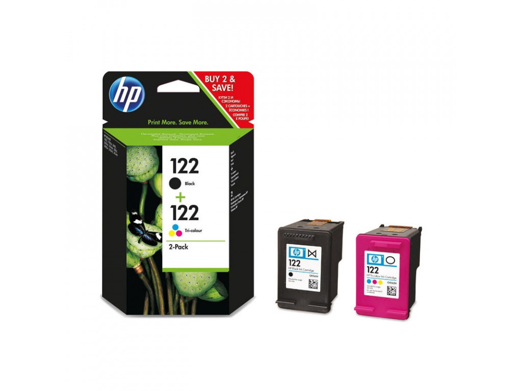 Консуматив Hp 122 2 Pack Black Tri Color Original Ink Cartridges Psp