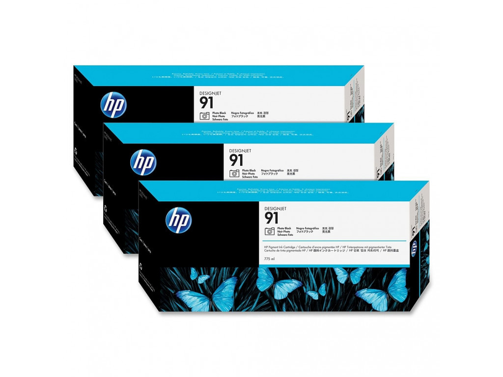 Консуматив HP 91 3-pack 775-ml Photo Black Ink Cartridges 12956.jpg
